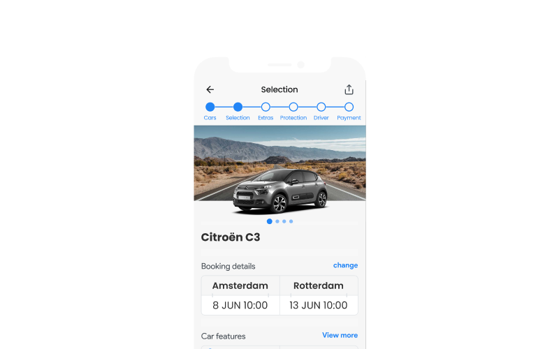 Car Rental app cover